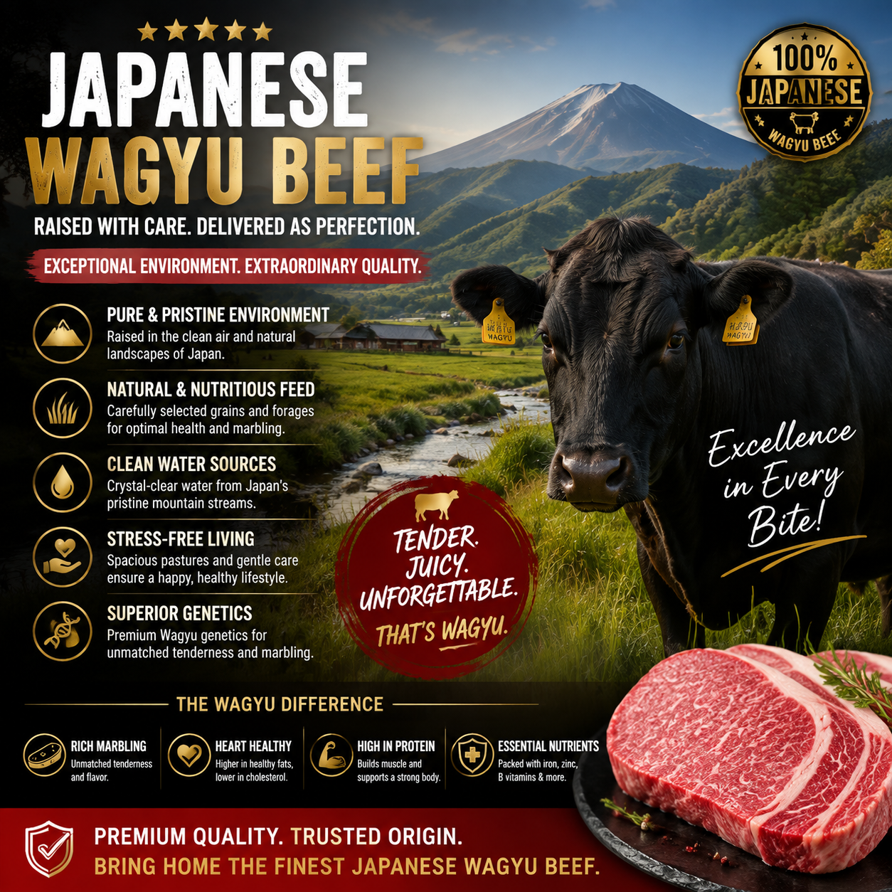 Premium Japanese Wagyu Tomahawk Steak | Slow Roasted, Ultra Tender & Juicy-SUY
