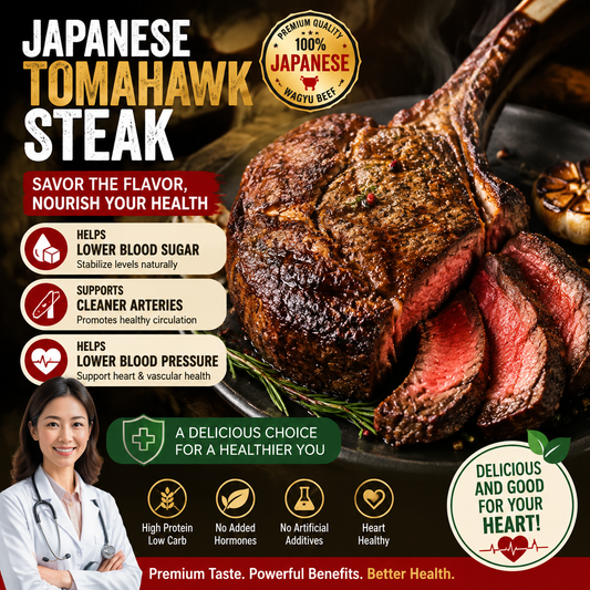 Premium Japanese Wagyu Tomahawk Steak | Slow Roasted, Ultra Tender & Juicy-SUY