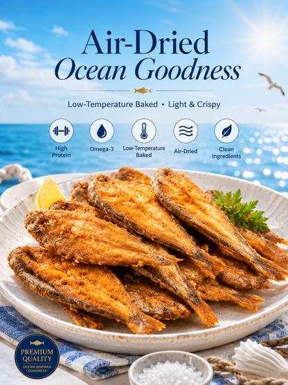 Wild‑Caught Crunchy Baked Alaska Flounder, Pure Natural Seafood Flavor-SUY