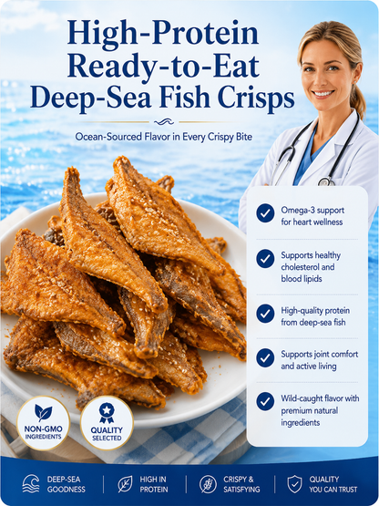 Wild‑Caught Crunchy Baked Alaska Flounder, Pure Natural Seafood Flavor-SUY
