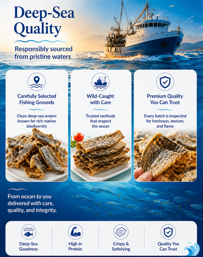Wild Alaskan Salmon Skin Crisps – Premium High Protein Seafood Snack-SUY