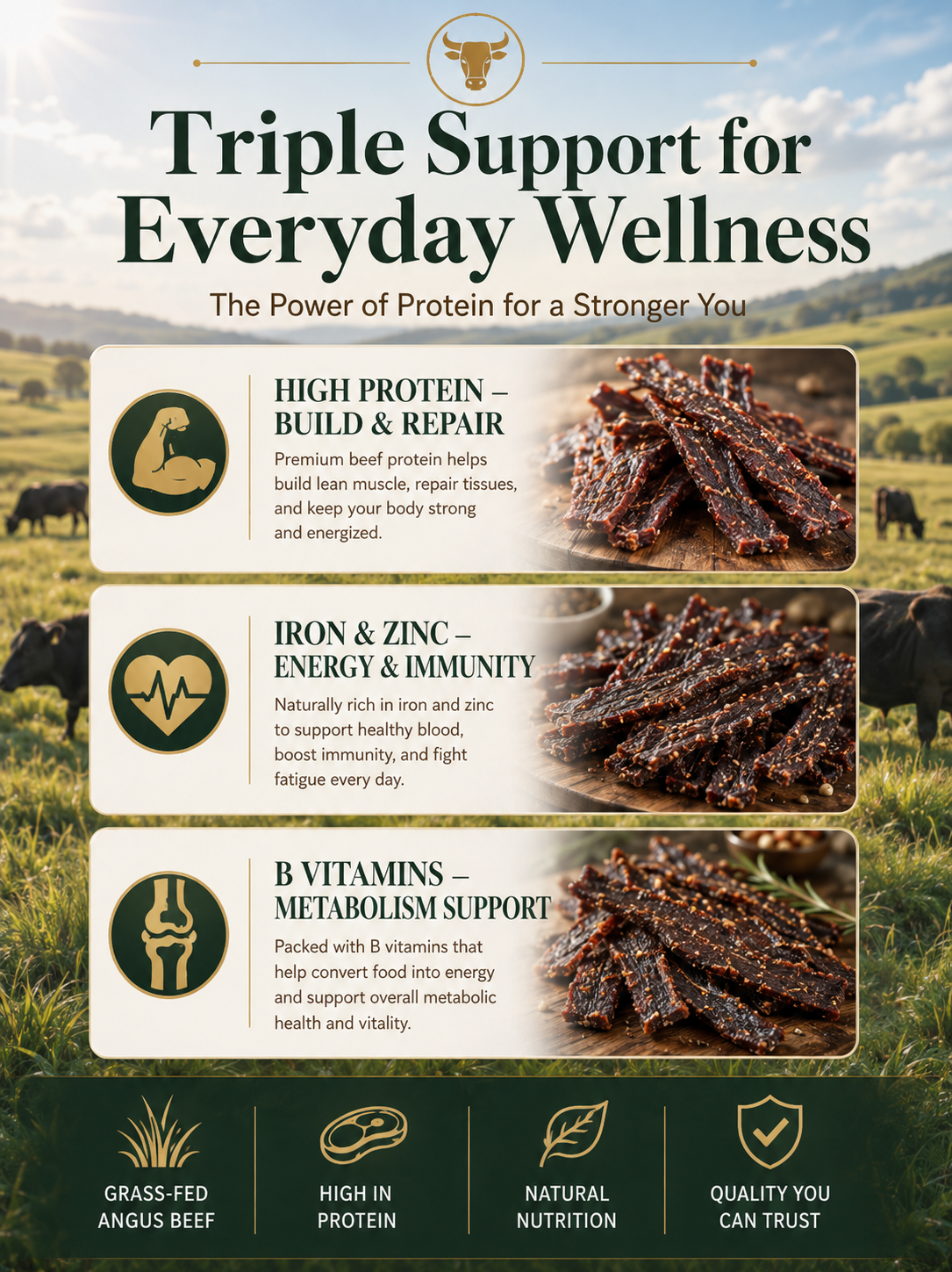 Premium Grass-Fed Angus Beef Jerky-SUY
