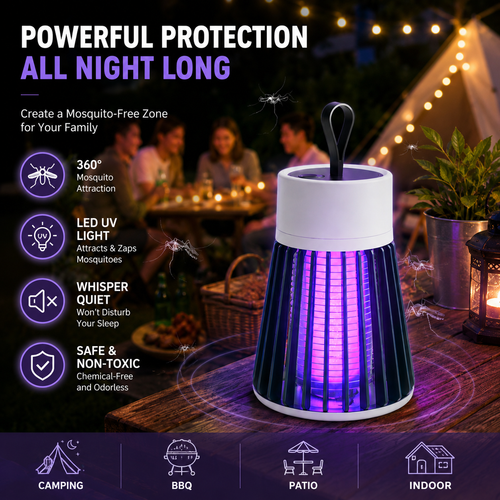🔥Surprise Discount🔥USB/Rechargeable Mosquito & Fly Trap Lamp-JY