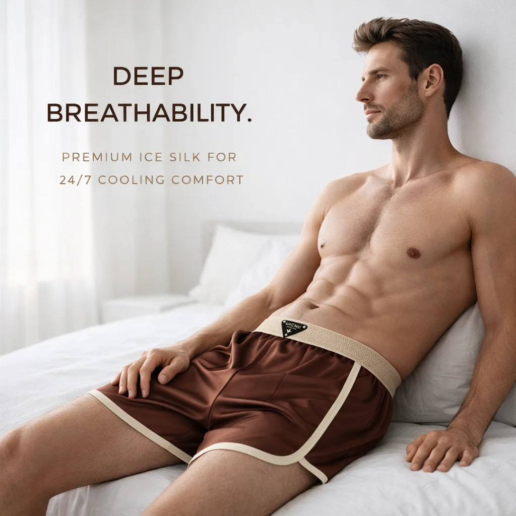 💎Silk Boxer Briefs Designed for Men✦Anti-Chafing -2°C Cooling Ice Silk Comfort✦🎁Today Only: Save 60% + Free Shipping Protected Shipping -III