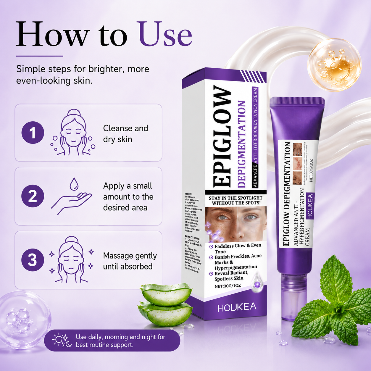 Fade the Look of Freckles & Dark Spots for a Brighter, More Even Glow-JY