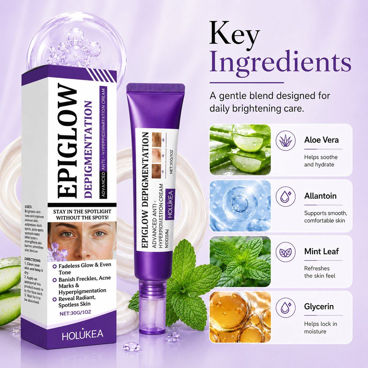 Fade the Look of Freckles & Dark Spots for a Brighter, More Even Glow-JY