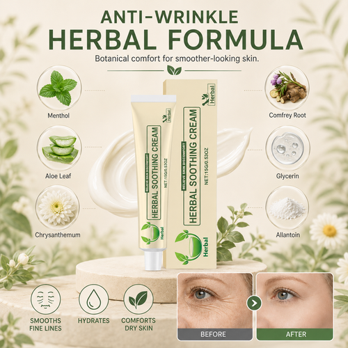 Visibly Smoother Skin Starts Here — Herbal Wrinkle Care for Dry, Aging-Looking Skin-JY