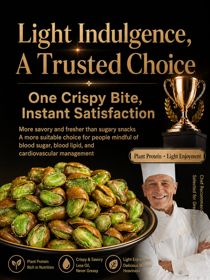 🫘 Nourish your body with high-quality plant protein and the crisp texture of green heart broad beans — a ready-to-eat snack tailored for those mindful of vascular health-CJP