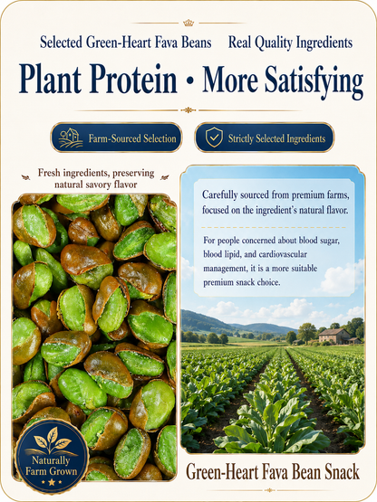 🫘 Nourish your body with high-quality plant protein and the crisp texture of green heart broad beans — a ready-to-eat snack tailored for those mindful of vascular health-CJP