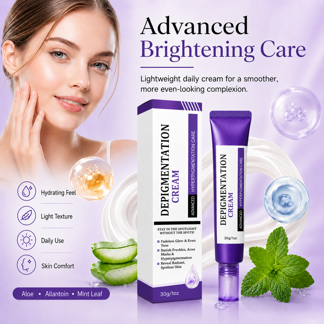Fade the Look of Freckles & Dark Spots for a Brighter, More Even Glow-HJY