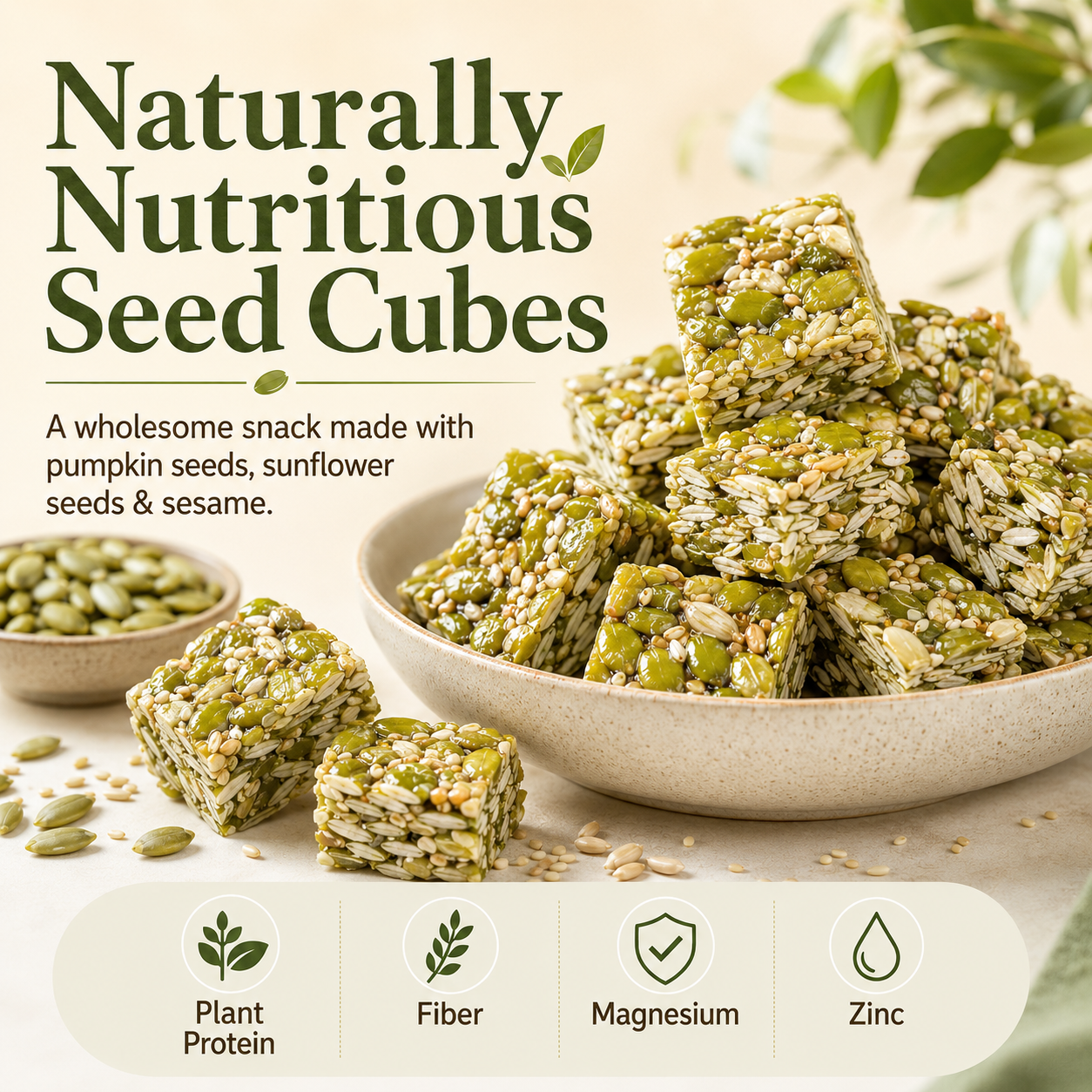 Pumpkin Seed Crunch Bites – Crispy, Nutritious & Naturally Delicious-HJY