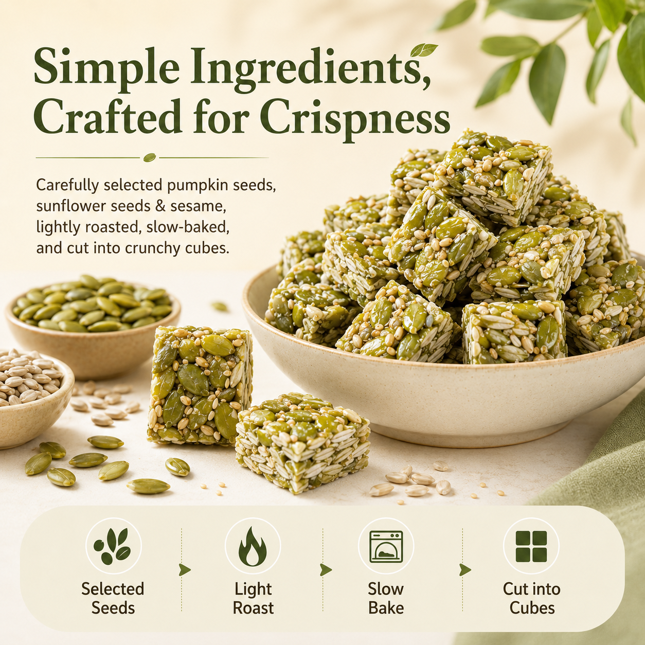 Pumpkin Seed Crunch Bites – Crispy, Nutritious & Naturally Delicious-HJY