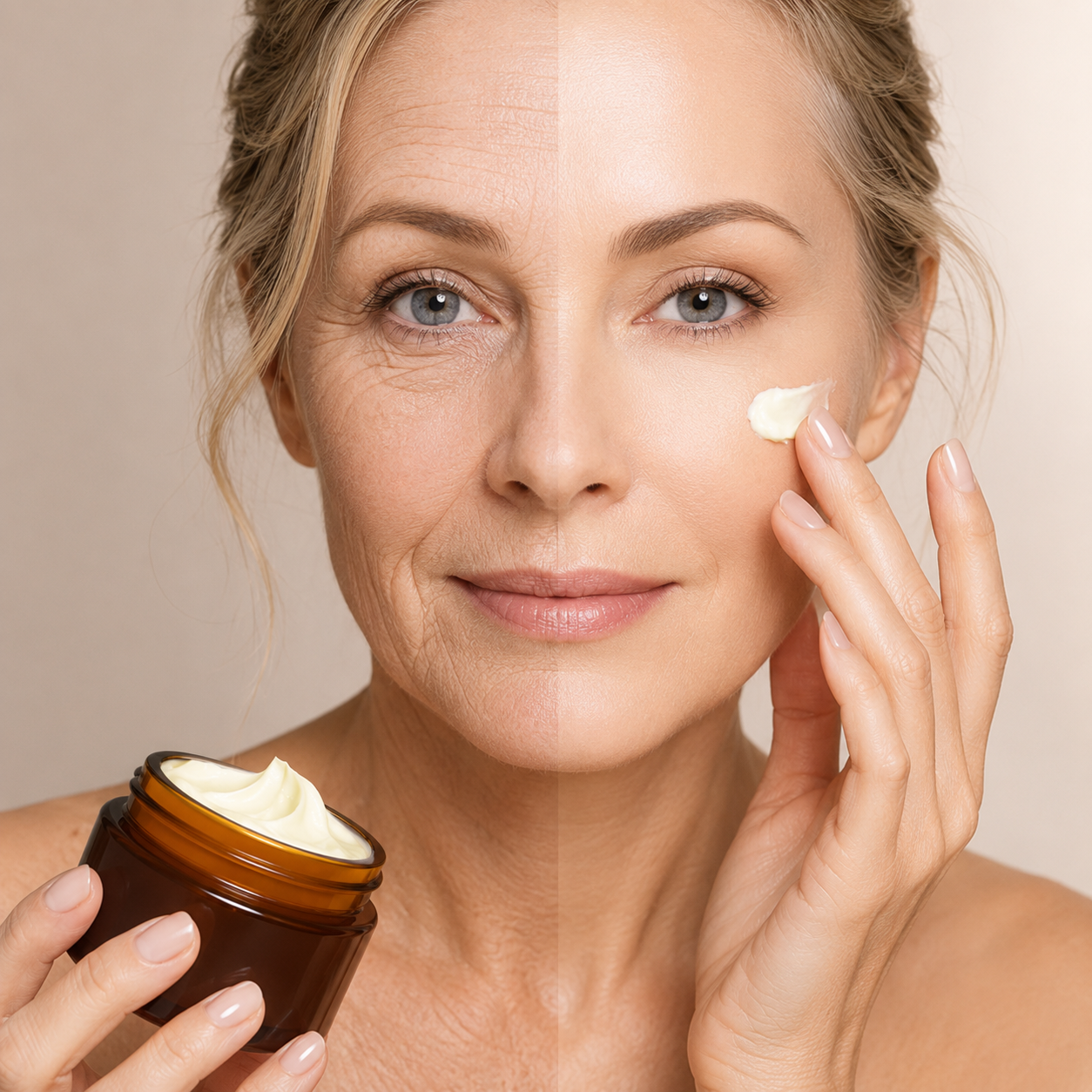 EELHOE Retinol Anti-Aging Face Cream, Skin Firming Wrinkle Reducing Moisturizer, Brightening Hydrating Facial Cream for Fine Lines & Dull Skin 30g-AUX