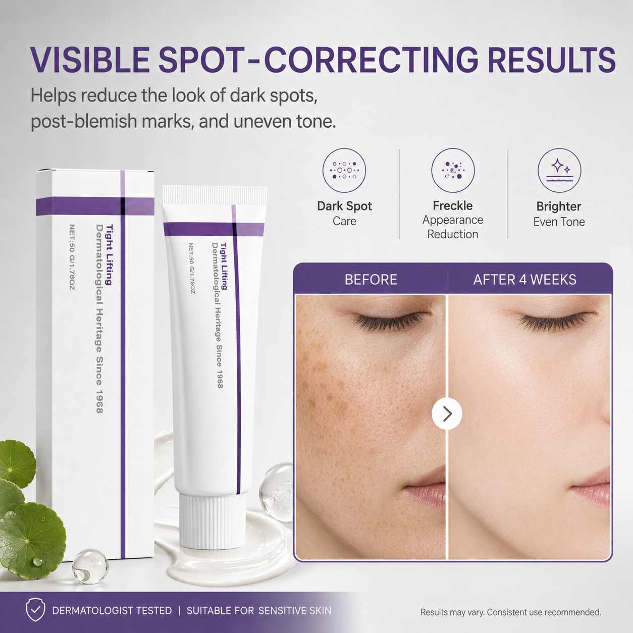 Fade the Look of Dark Spots & Reveal Brighter, Smoother-Looking Skin-HJY