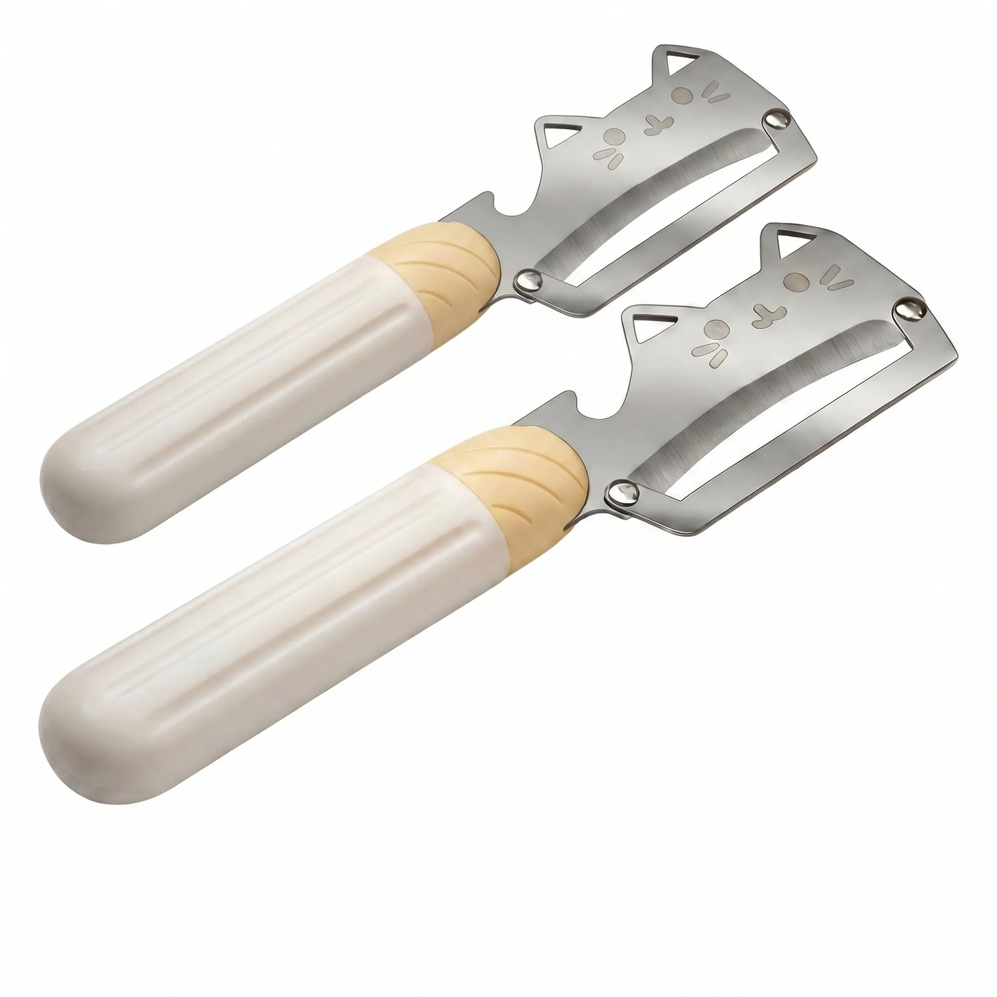 🔥2-in-1 Multi-Purpose Vegetable Peeler with Bottle Opener, Wooden Handle & Stainless Steel Blade, Kitchen Tool for Peeling Sugarcane, Potato, Fruit, Pineapple, Pumpkin, Papaya, Carrot & All Vegetables-XLB