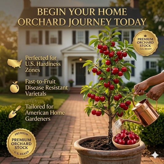 🍒✨The Ultimate Backyard Cherry Variety: Imparts Classic American Curb Appeal | High-Yield Orchard Grade Selection 🍒✨-JY
