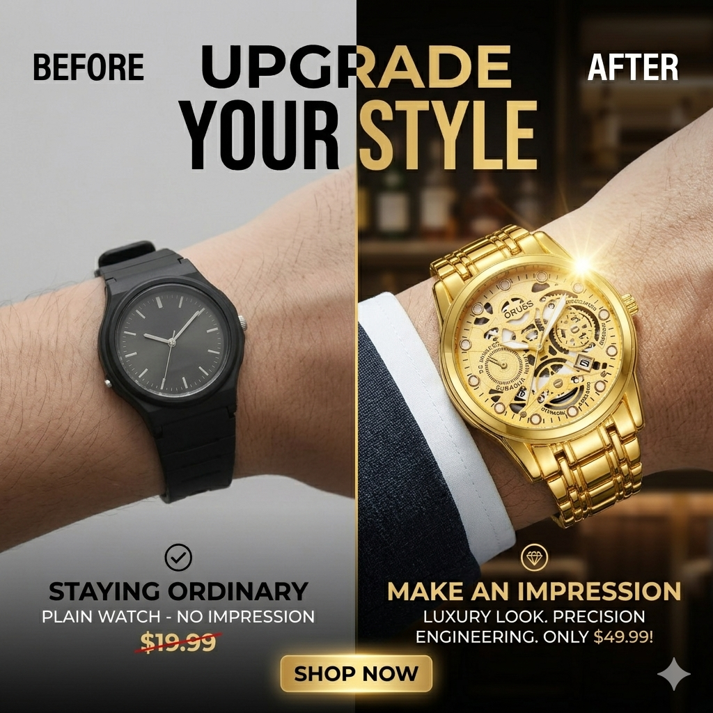 Luxury Skeleton Watch - Designer Look, European Craftsmanship-JY