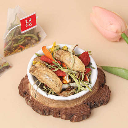 Chrysanthemum,Goji Berry & Cassia Seed Tea helps you get back to your peak performance-YOY