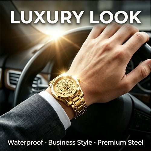 Luxury Skeleton Watch - Designer Look, European Craftsmanship-JY