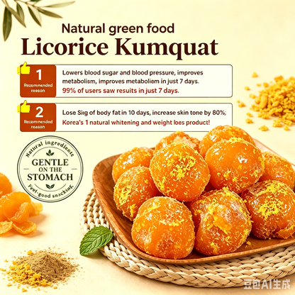 😋Licorice Kumquat- 🍃Look after your cardiovascular and blood sugar health.-AUX