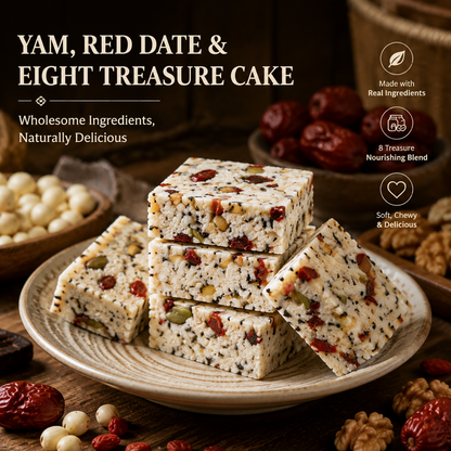 Natural Energy Snack Made With Red Dates, Yam & 8 Premium Ingredients-OKL