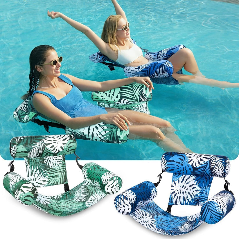 Inflatable Pool Floats Adult, 2 Packs / 1 Pack Floating Lounge Chairs , Blow up Pool Noodles for Adult Heavy Duty, Floating Chair for Party Summer Water Beach Lake Fun   Mother's Day Gift&April Stock Up-JY