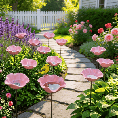 🌸 Everlasting Garden Blooms - Handmade Metal Flower Garden Stake🐦-JY