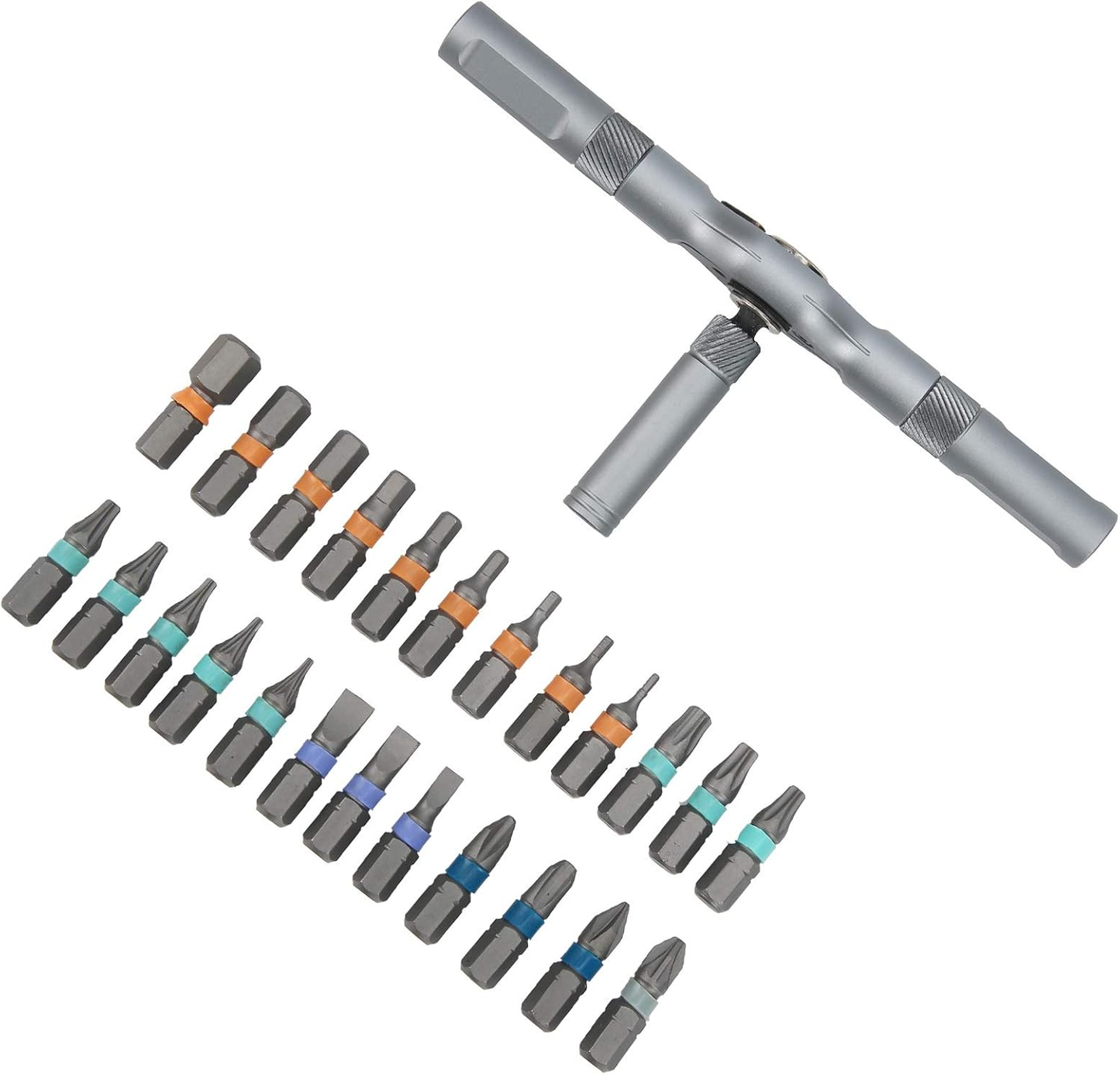 💯24-in-1 Ratchet Screwdriver Set, ✨Multi-Bit Magnetic Driver Kit with S2 Steel Bits-XXS