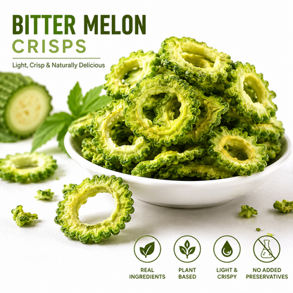 Premium Bitter Melon Chips  A Naturally Crispy Snack for Smarter Everyday Choices-OKL