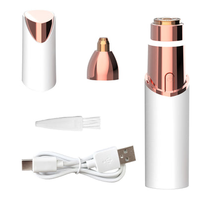 👑 [No.1 US Seller] 2-in-1 Eyebrow Trimmer & Hair Eraser | Painless & USB-C Rechargeable-III