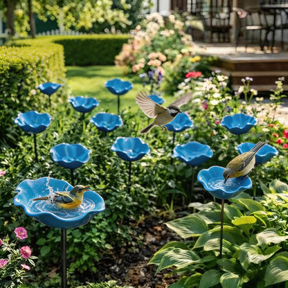 🌸 Everlasting Garden Blooms - Handmade Metal Flower Garden Stake🐦-JY