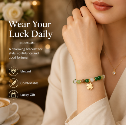 Attract Wealth & Good Luck Fast | Green Aventurine & Agate Bracelet for Abundance, Protection & Prosperity-JY