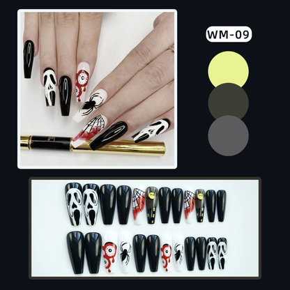 💅High-end press On Nails for Women, Reusable Glue-On Nails, ✨Easy DIY Manicure at Home-XXS