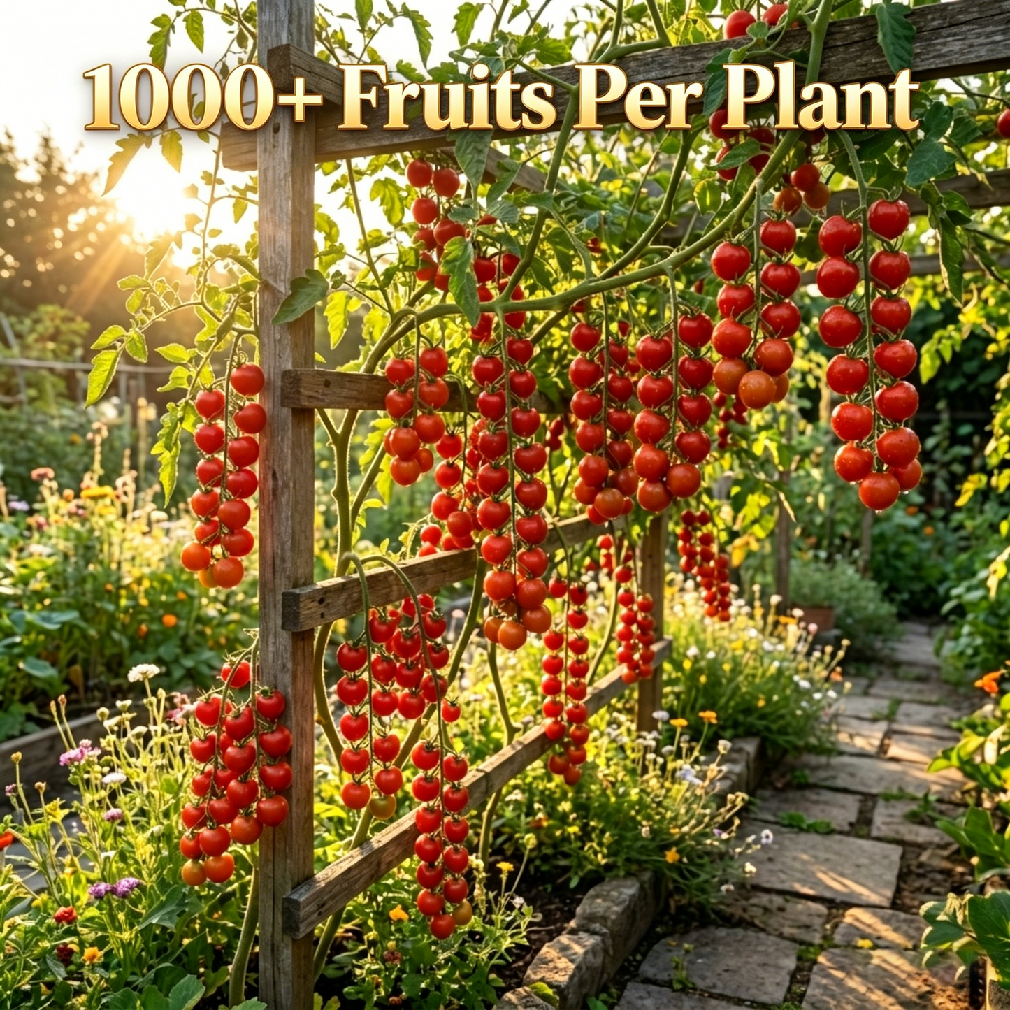 Grow Your Own Candy! 🍬 Beginner-Friendly Cherry Tomato Seeds. No Garden Needed—Perfect for Pots & Small Spaces. Watch Them Burst into Hundreds of Juicy Berries! 🍅✨