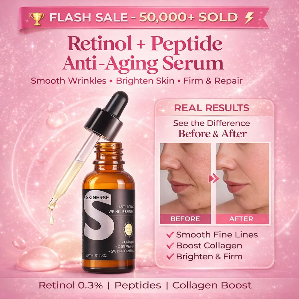 Eealnest🏆Flash Sale⚡ 50K+ SOLD! 💥- Retinol & Peptide Anti-Aging Wrinkle Serum-EDC1